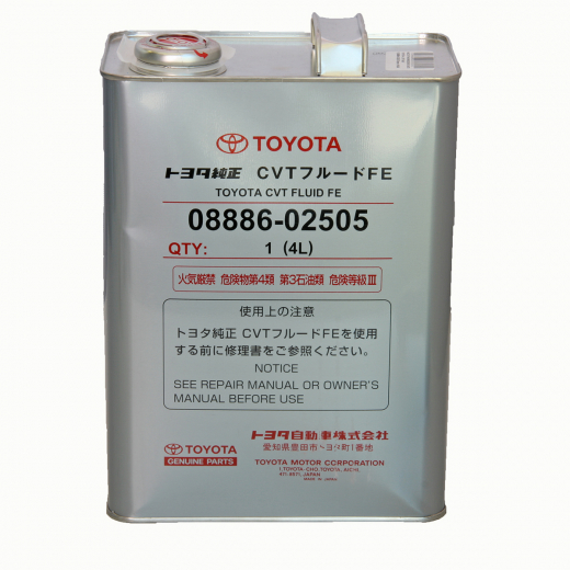 Масло трансмиссионное акпп Toyota 4л. CVT Fluid FE,08886-02505