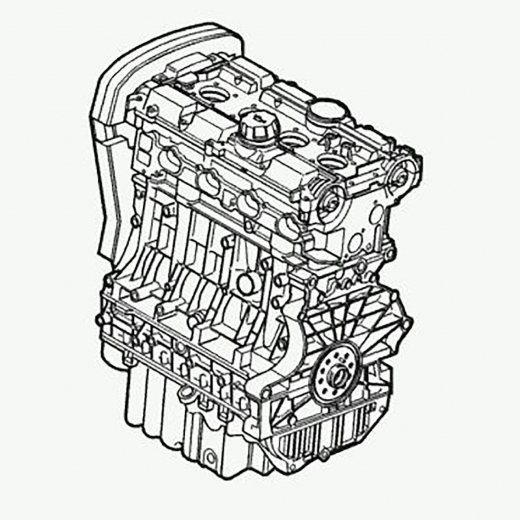 Двигатель контрактный Volvo 2,0L B4204T