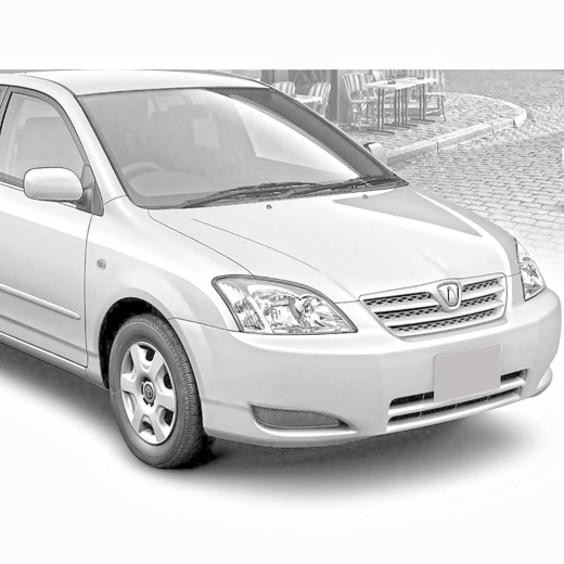Бампер передний Toyota Allex/ Runx '02-'04  Corolla HB EU-spec '01-'04 (02-48) Китай