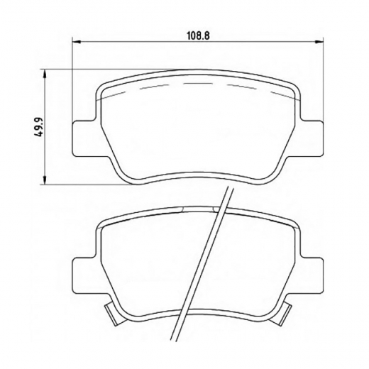 Колодки тормозные Gbrake GP-02296 дисковые