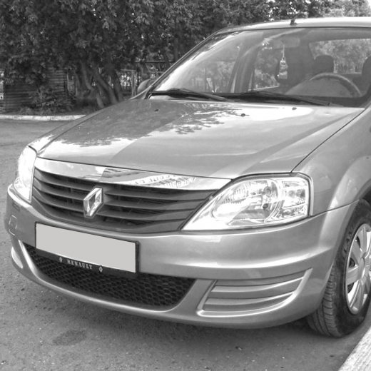 Бампер передний Renault Logan '09-'16 (Китай)
