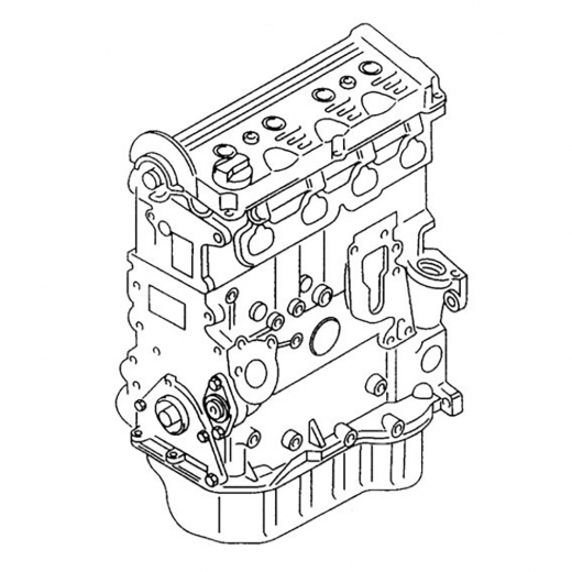 Двигатель контрактный Volkswagen/ Skoda 2,0L AZM