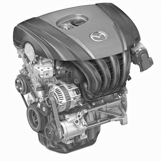 Двигатель контрактный Mazda 1,3L P3-VPS