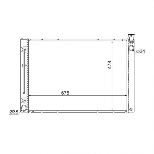 Радиатор охлаждения Toyota Alphard '02-'05 (1MZ-FE) AT контрактный в сборе