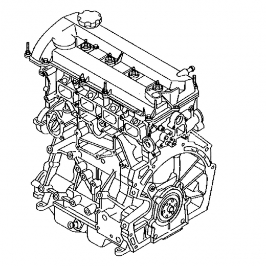 Двигатель контрактный Mazda 6/ Atenza '02-'05 2,0L LF-DE катушка сбоку