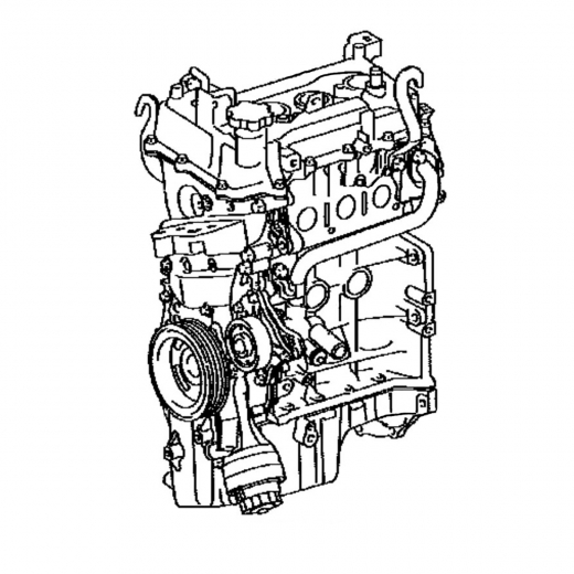 Двигатель контрактный Toyota iQ 1,0L 1KR-FE VVT-i