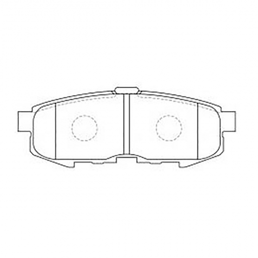 Колодки тормозные задние контрактные PN-5807 дисковые