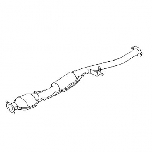Резонатор/ средняя труба глушителя Subaru Forester '96-'02/ Impreza (EU-spec) '98-'00 (EJ201, EJ202) Контрактный