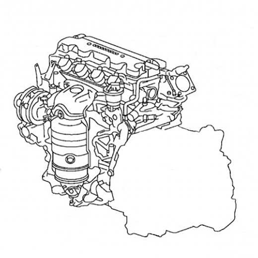 Двигатель контрактный Honda Accord/ Stepwgn 2,0L R20A i-VTEC