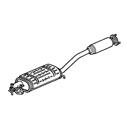 Глушитель Honda Odyssey '94-'99 (F23A) (в сборе с резонатором) Контрактный