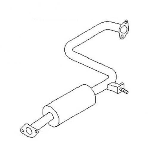 Резонатор/ средняя труба глушителя Nissan Maxima '00-'06/ Cefiro '98-'03 (VQ20DE, VQ30DE, VQ25DD) Контрактный