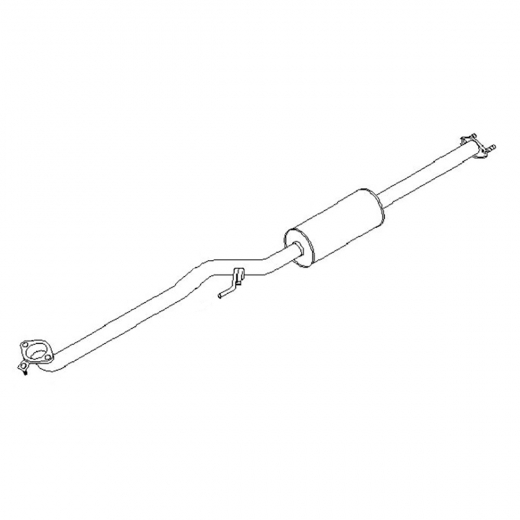 Резонатор/ средняя труба глушителя Nissan AD '99-'08/ Wingroad '99-'06 (QG15DE, QG13DE) 2WD Контрактный
