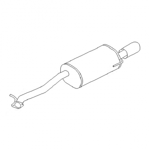 Глушитель Subaru Legacy/ B4 '97-'03 (EJ206) Контрактный