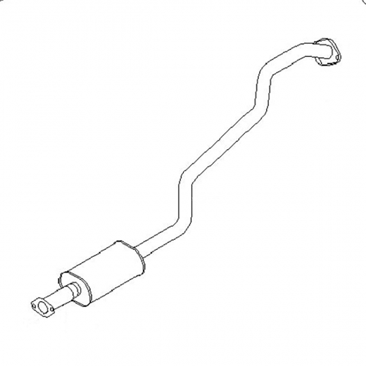 Резонатор/ средняя труба глушителя Nissan Bluebird Sylphy '00-'06 (QG18DE) 2WD Контрактный