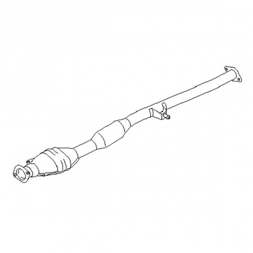 Резонатор/ средняя труба глушителя Subaru Forester '01-'05/ Impreza (EU-spec) '00-'07 (EJ202, EJ201, EJ251) Контрактный