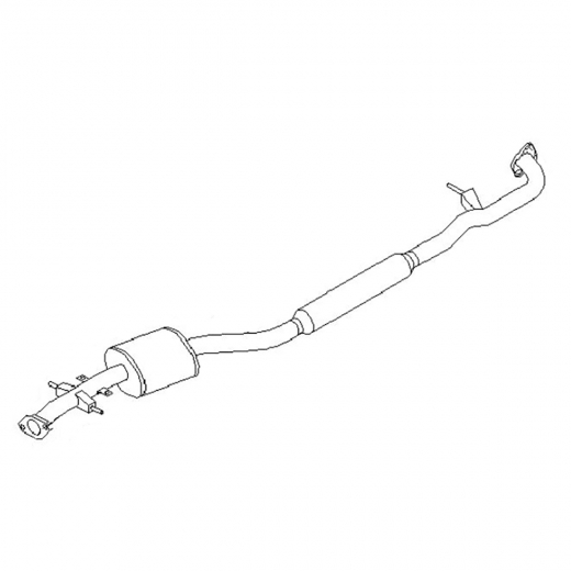 Резонатор/ средняя труба глушителя Nissan Liberty '98-'05 (SR20DE, SR20DET, QR20DE) Контрактный