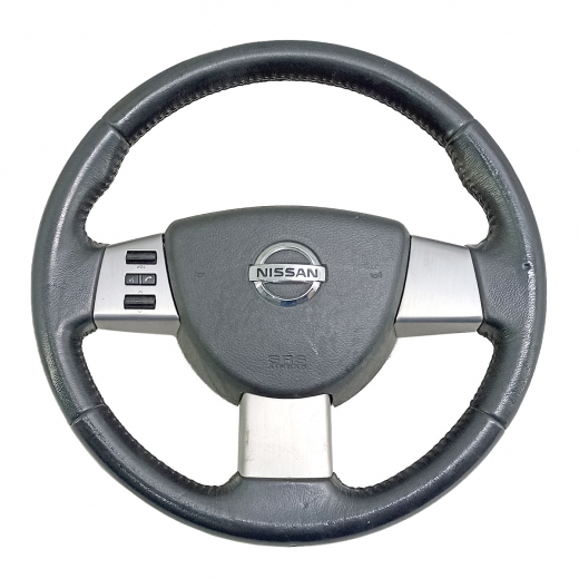 Руль Nissan Murano '02-'08 Airbag (3 луча, кожа, кнопки) Контрактный