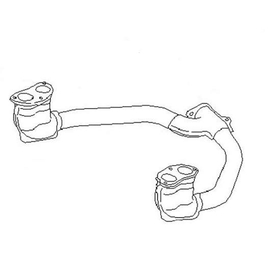 Коллектор выпускной Subaru Forester '98-'05/ Impreza '97-'07/ Legacy/ B4 '97-'03 (EJ20J, EJ201, EJ202, EJ152) Контрактный