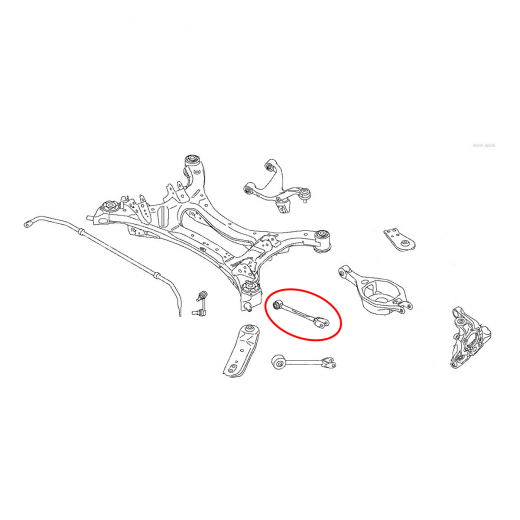 Рычаг задний Nissan Teana '08-'14 нижний поперечный, регулируемый контрактный