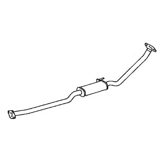 Резонатор/ средняя труба глушителя Toyota ED/ Exiv '93-'98/ Curren '94-'98 (4S-FE) Контрактный