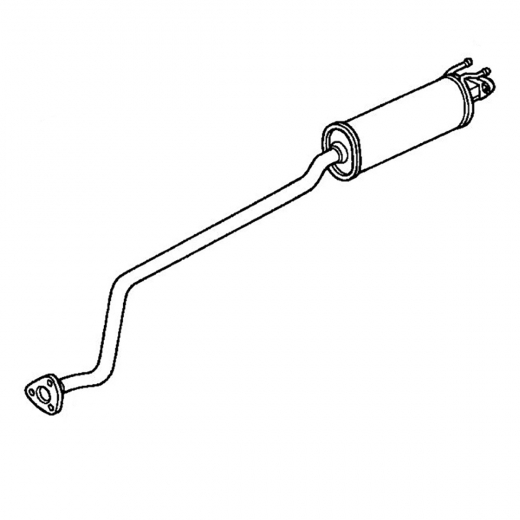 Резонатор/ средняя труба глушителя Honda Stream '00-'06 (D17A) 2WD Контрактный