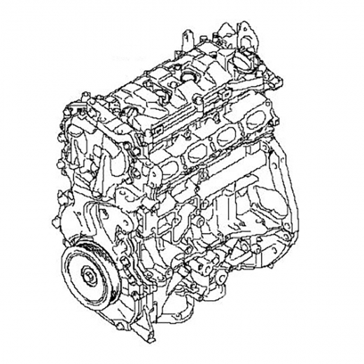 Двигатель Контрактный Nissan 2,0L MR20DD