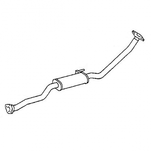 Резонатор/ средняя труба глушителя Toyota ED/ Exiv '93-'98/ Curren '94-'98/ Celica '93-'99 (3S-FE) 2WD Контрактный