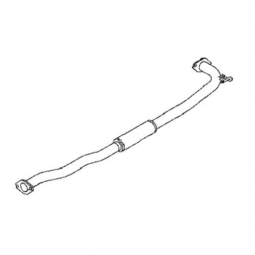 Резонатор/ средняя труба глушителя Nissan X-Trail '00-'07 (QR20DE, QR25DE) (задний) Контрактный