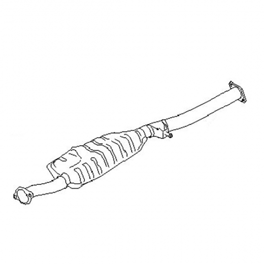 Резонатор/ средняя труба глушителя Subaru Forester '04-'07 (EJ203, EJ204, EJ253) Контрактный