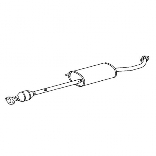 Глушитель Toyota Kluger/ Highlander '00-'07/ Harrier '03-'12 (2AZ-FE) (средний, в сборе с катализатором) Контрактный 08.2003 - 05.2007