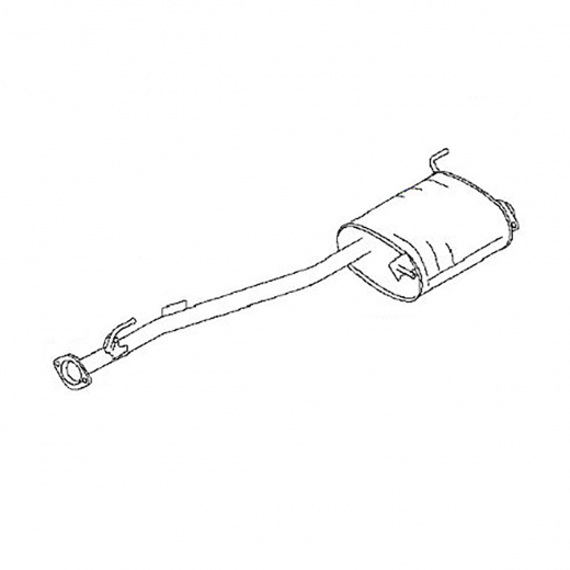 Глушитель Nissan Vanette/ NV200 '09-'18 (HR16DE) 2WD (средний) Контрактный