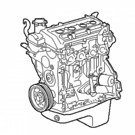 Двигатель контрактный Daihatsu Terios 1,3L K3-VET VVT, продольный
