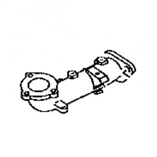 Труба приемная (штаны) Mazda Familia '02-'04/ Premacy '01-'05 (FS-ZE)  Контрактная 