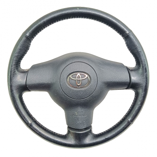 Руль Toyota Caldina '01-'05 Airbag (3 луча, кожа) Контрактный