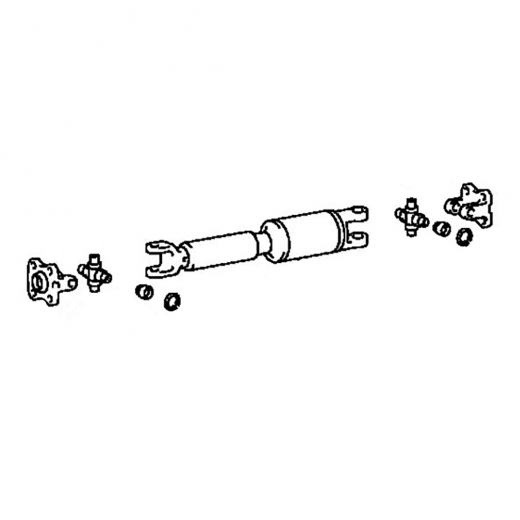 Карданный вал Mitsubishi Delica Star Wagon '90-'99 (4G64, 4D56-T) AT 4WD задний контрактный