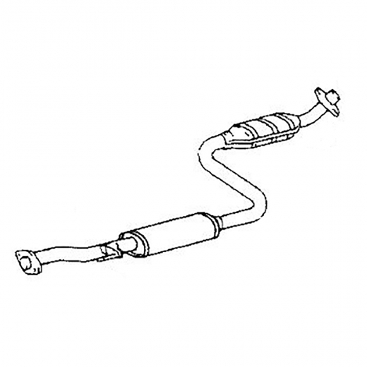 Резонатор/ средняя труба глушителя Toyota Vista/ Camry '90-'98 (3S-FE) 2WD Контрактный