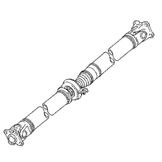 Карданный вал Toyota Ractis '05-'16/ Belta '05-'12 (1NZ-FE, 2NZ-FE) задний контрактный
