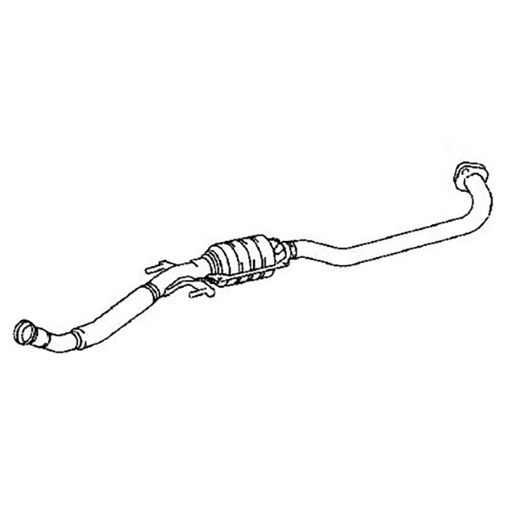 Резонатор/ средняя труба глушителя Toyota Probox/ Succeed '02-'10 (1NZ-FE) 4WD (в сборе с катализатором) Контрактный