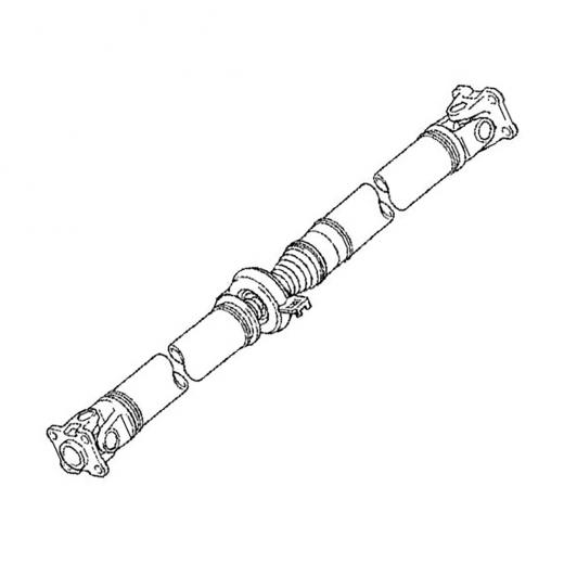 Карданный вал Toyota Vitz '05-'10/ Ist '07-'16 (2NZ-FE, 1NZ-FE) задний контрактный