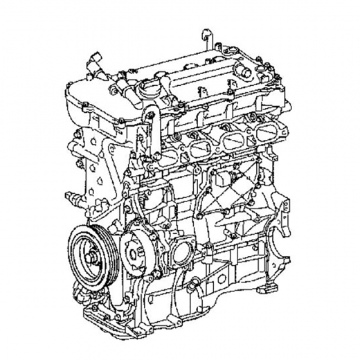 Двигатель контрактный Toyota 2,0L 3ZR-FE