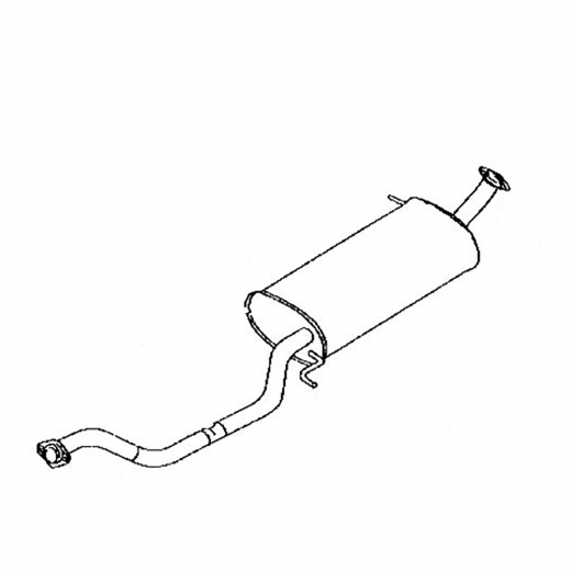 Глушитель Mazda MPV '99-'02 (FS-DE) (средний) Контрактный