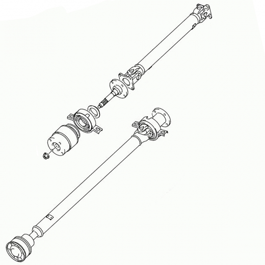 Карданный вал Suzuki Aerio '01-'07 (M15A, M18A) задний контрактный