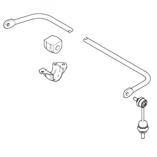 Стабилизатор задний BMW 5 Series '03-'10/ 6 Series '04-'10 контрактный