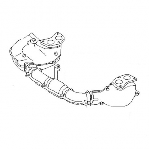 Коллектор выпускной Subaru Impreza '92-'02/ Forester '97-'02 (EJ205, EJ22G, EJ207, EJ20G, EJ20K) 4WD правый  Контрактный