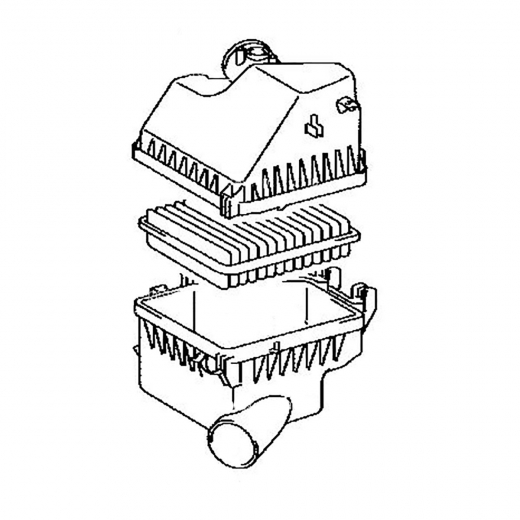 Корпус воздушного фильтра Toyota Rav4 '05-'16/ Vanguard '07-'13 (2AZ-FE, 1AZ-FE, 2AR-FE) Контрактный
