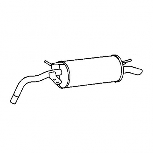Глушитель Toyota Prius '97-'03 (1NZ-FXE) Контрактный