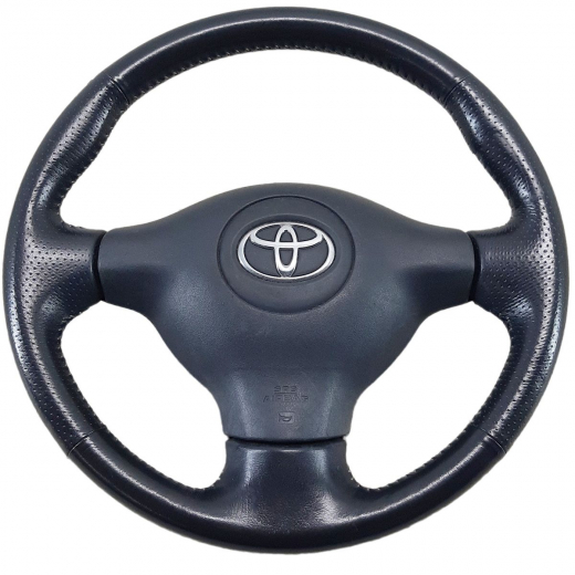 Руль Toyota Vitz / Funcargo / Yaris '02-'05 Airbag (3 луча, кожа) Контрактный 