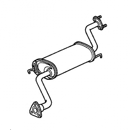 Глушитель Honda Odyssey '99-'03 (F23A) 4WD (средний) Контрактный