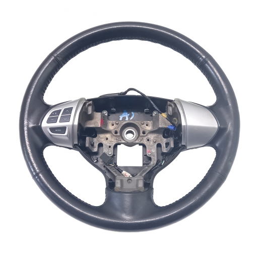 Руль Mitsubishi Pajero Sport '08-'16/ Outlander '06-'12 с Airbag (кожа, кнопки аудио) Контрактный