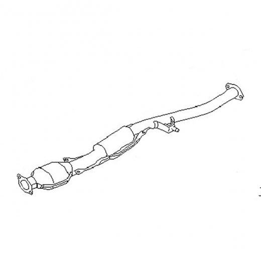 Резонатор/ средняя труба глушителя Subaru Impreza '92-'02/ Forester '97-'02 (EJ20E, EJ20J)  Контрактный